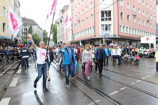 Thomas Niederbühl und Oberbürgermeister Dieter Reiter beim CSD München 2019 (©Foto:Martin Schmitz)